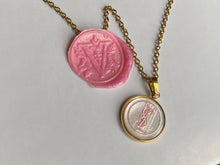 Carica l'immagine nel visualizzatore di Gallery, Collier upcyclé baby pink YSL