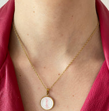 Carica l'immagine nel visualizzatore di Gallery, Collier upcyclé baby pink YSL