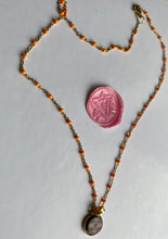 Charger l'image dans la galerie, Collier upcyclé orangette Louis Vuitton