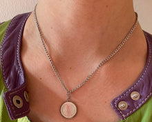 Charger l'image dans la galerie, Collier upcyclé silver baby pink YSL