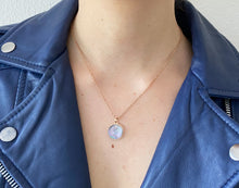 Load image into Gallery viewer, Collier upcyclé champagne rosé nacre YSL