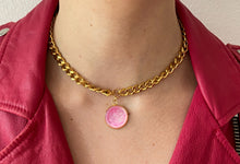 Charger l'image dans la galerie, Choker upcyclé pink panther nacre YSL