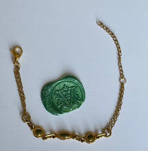 Carica l'immagine nel visualizzatore di Gallery, Set collier et bracelet upcyclé prairie Céline