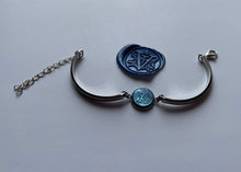 Load image into Gallery viewer, Bracelet upcyclé Logo blue nacre Louis Vuitton