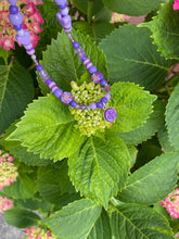 Carica l'immagine nel visualizzatore di Gallery, Choker upcyclé violet flower Louis Vuitton