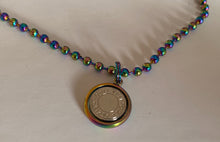 Load image into Gallery viewer, Collier upcyclé petits perles multicolor Louis Vuitton