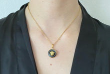 Load image into Gallery viewer, Collier upcyclé dark night medusa Versace