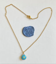 Charger l'image dans la galerie, Collier upcyclé fleur céleste Louis Vuitton