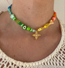 Charger l'image dans la galerie, Choker upcyclé rainbow flower Louis Vuitton