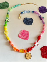 Carica l'immagine nel visualizzatore di Gallery, Collier upcyclé rainbow Cami Louis Vuitton