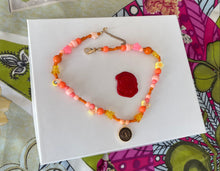 Charger l'image dans la galerie, Choker upcyclé orange marin YSL
