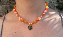 Charger l'image dans la galerie, Choker upcyclé orange marin YSL