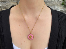 Carica l'immagine nel visualizzatore di Gallery, Collier upcyclé pink Céline