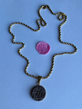 Load image into Gallery viewer, Collier upcyclé double F torsadé Fendi