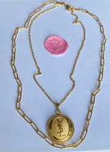 Charger l'image dans la galerie, Collier upcyclé double chic YSL