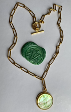 Charger l'image dans la galerie, Choker upcyclé green apple nacre YSL