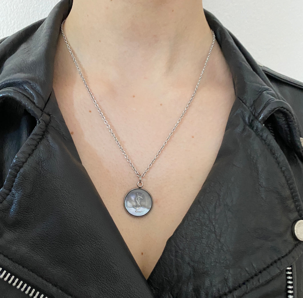 Collier upcyclé nacre YSL