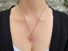 Load image into Gallery viewer, Collier upcyclé pink Céline
